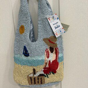 Aperol Spritz Cocktail Beaded Bag Handcrafted in India RARE New Release NWT